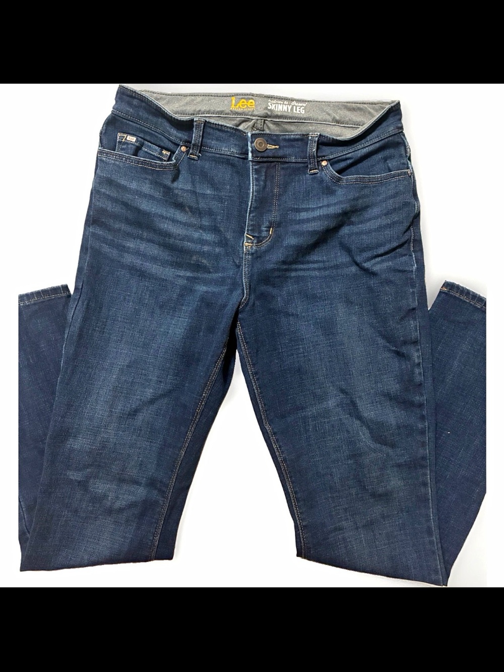 Lee Women’s ns Skinny Leg Jeans - Dark Blue Size 12